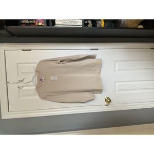 59. NWT Land's End Serious Sweats - Cream & Pink